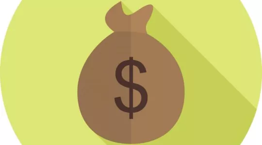 Graphic of a money bag
